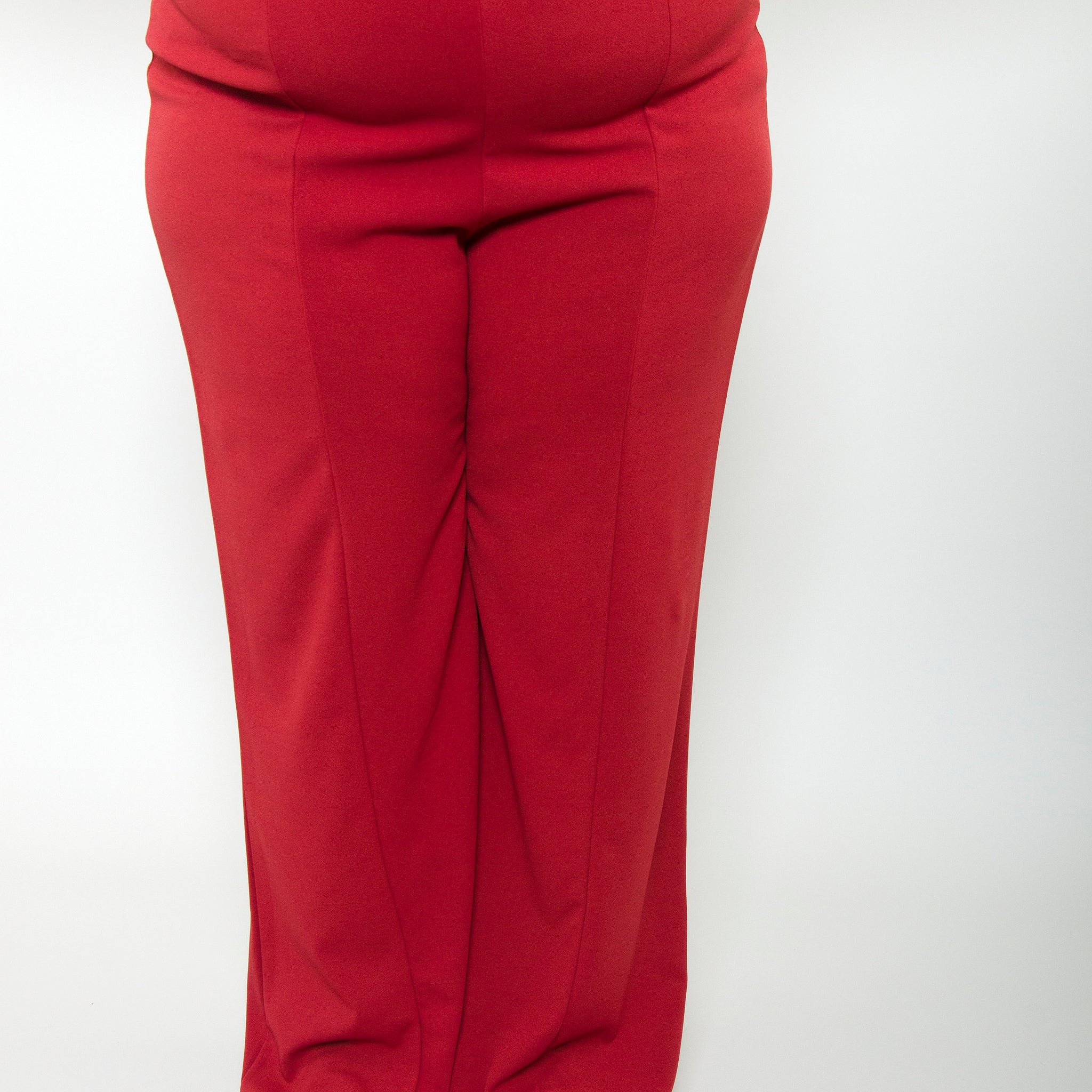 High-Waisted Wide Leg Any Occasion Pants: Plus Size