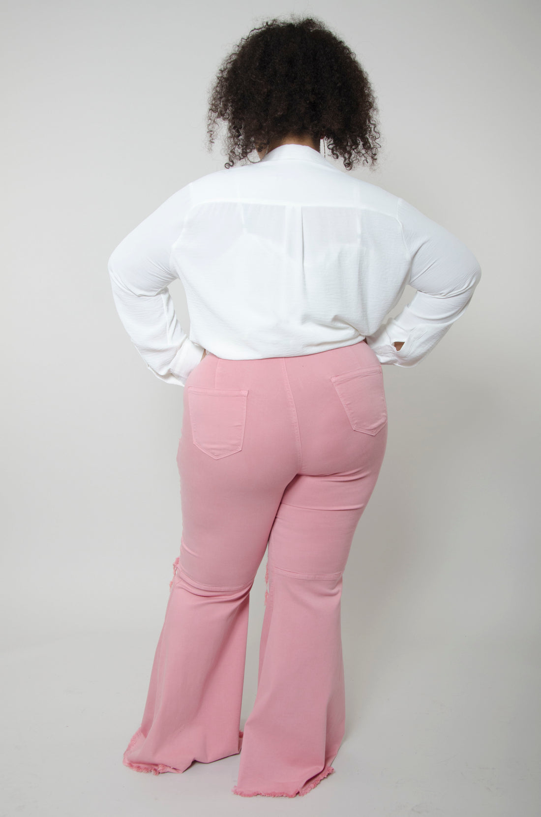 Bell Bottom Flare Leg Jeans: Plus Size