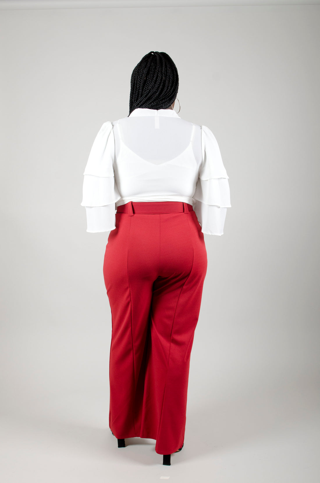 High-Waisted Wide Leg Any Occasion Pants: Plus Size