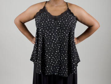 Lace Trimmed Cami: Plus Size