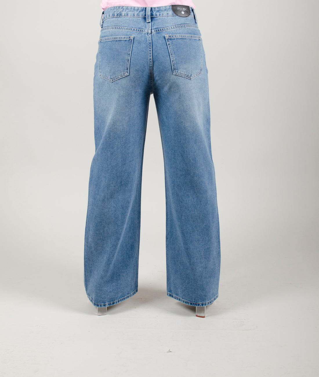 Wide Leg Distressed Mom Jeans